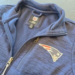 NFL Team Apparel New England Patriots‎ Womens Medium Navy Blue Full Zip Jacket